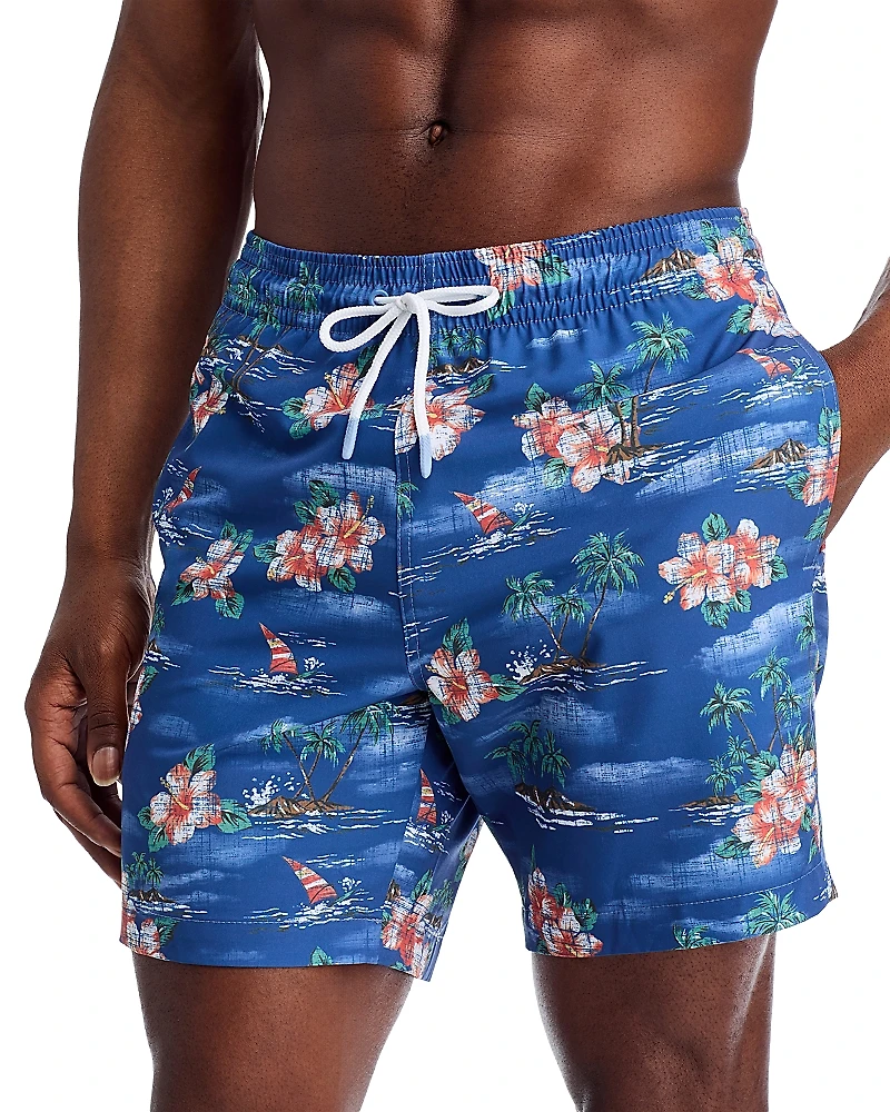 Trunks Surf & Swim Co. Sano Tropical Print 6.5 Swim Trunks