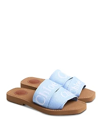 Chloe Women's Woody Logo Slide Sandals