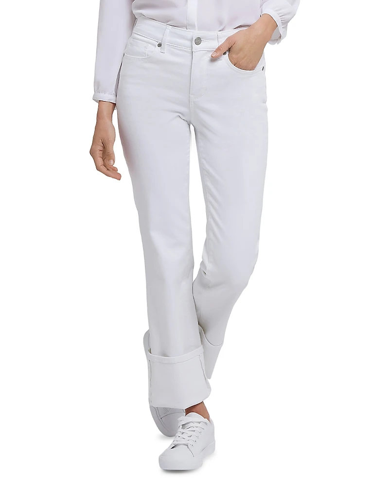 Nydj Marilyn Cuffed Straight Leg Jeans