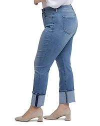 Marilyn Wide Cuff Straight Jeans Barcelona