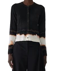 Jason Wu Collection Burned Stripe Wool Cardigan