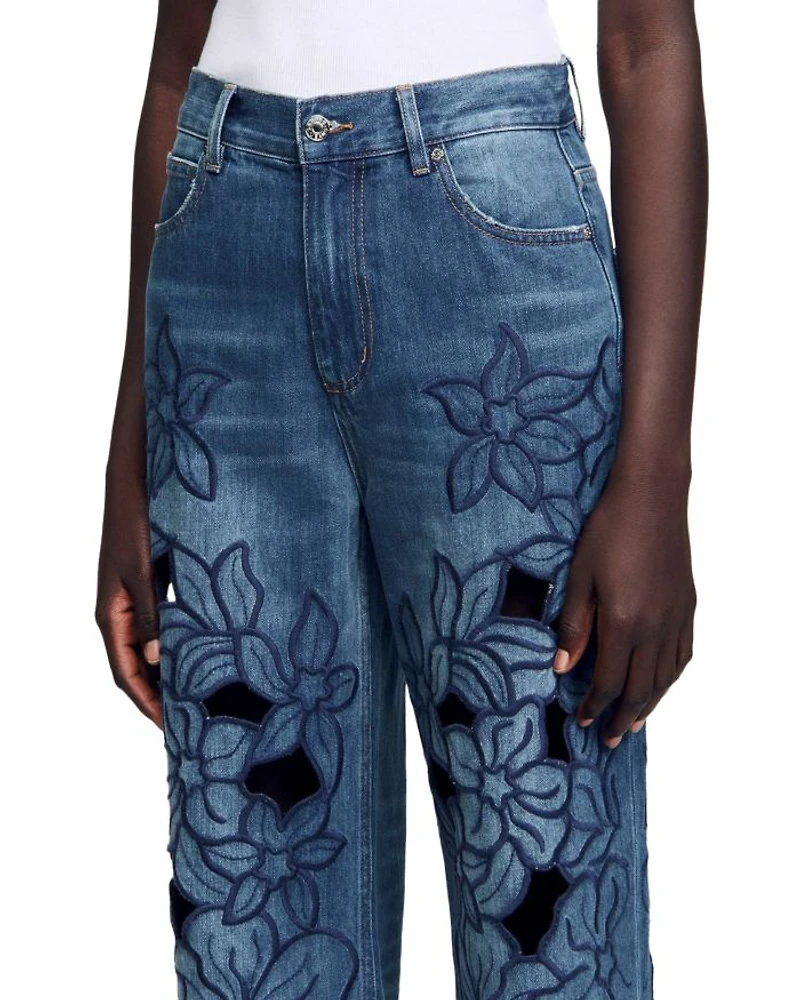 Spring High Rise Straight Jeans Blue Jean