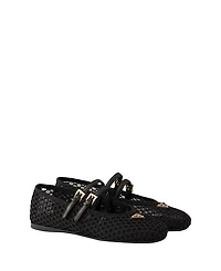 Prada Women's Mesh Fabric Ballerinas