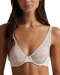 Galloon Lace Plunge Bra