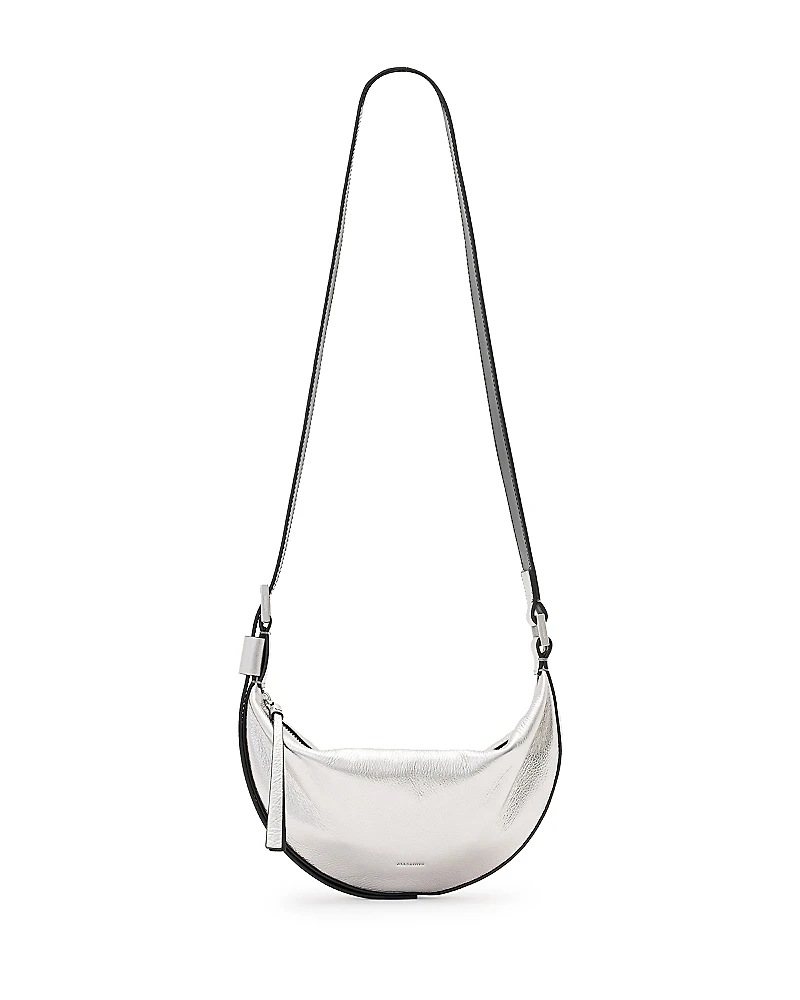 Allsaints Half Moon Leather Crossbody