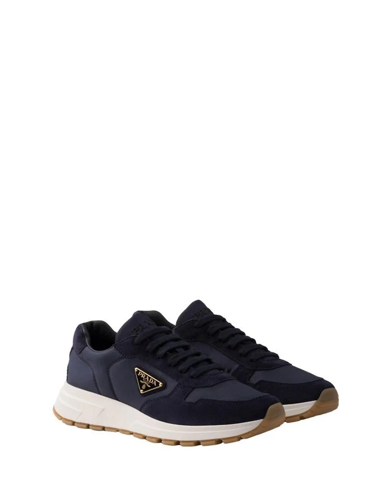 Men's Prax 01 Re-Nylon and Suede Sneakers