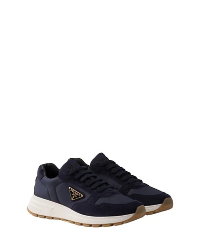 Men's Prax 01 Re-Nylon and Suede Sneakers