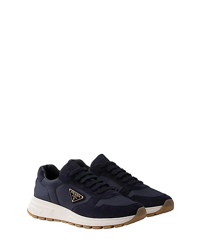 Prada Men's Prax 01 Re-Nylon and Suede Sneakers