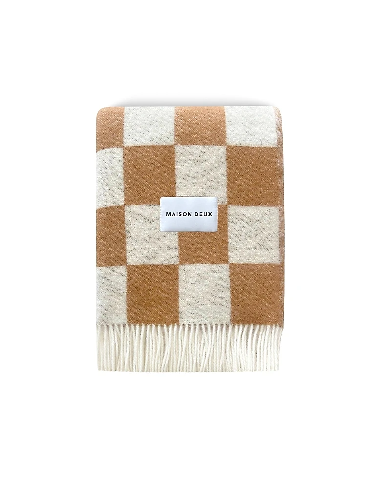 Maison Deux Checkerboard 4.25 ft X 6.5 ft Blanket