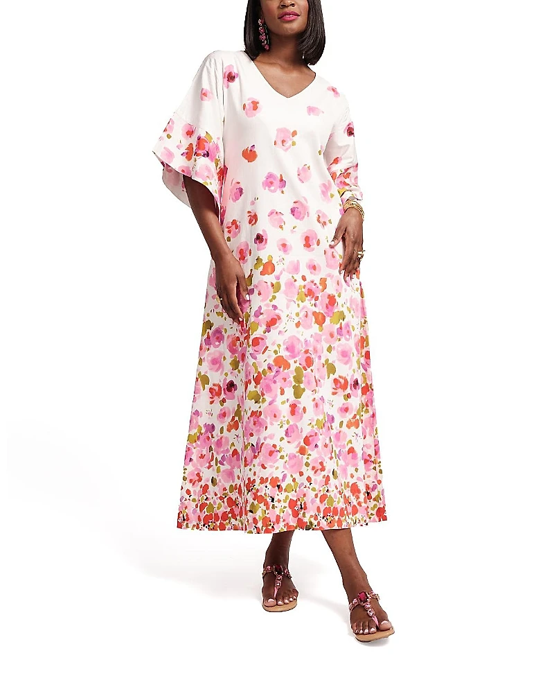 Frances Valentine Fin and Tonic Maxi Dress Pocket Full of Posies