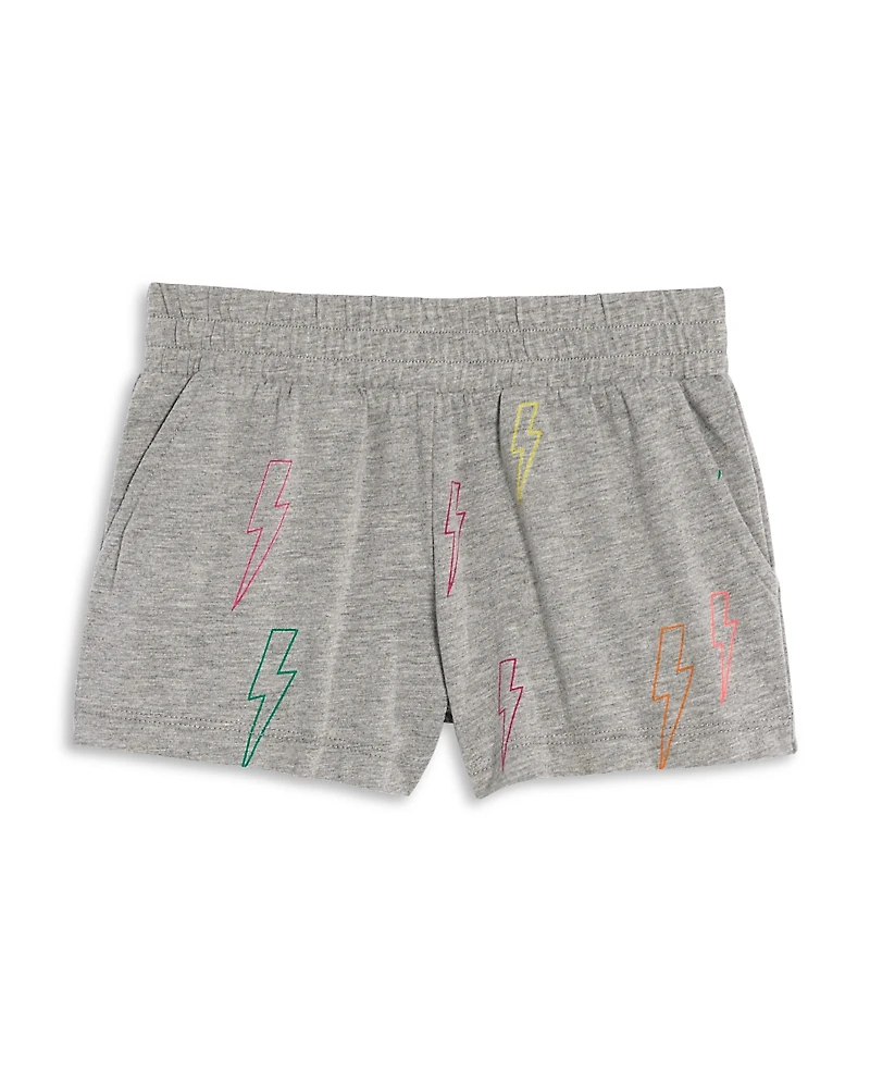 Chaser Girls' Neon Bolts Print Shorts - Little Kid, Big Kid