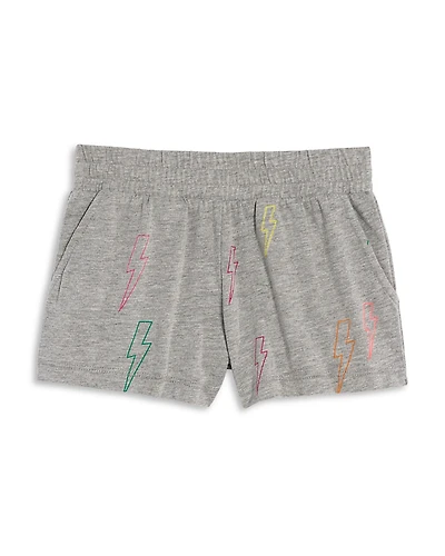 Chaser Girls' Neon Bolts Print Shorts - Little Kid, Big Kid