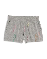 Chaser Girls' Neon Bolts Print Shorts - Little Kid, Big Kid