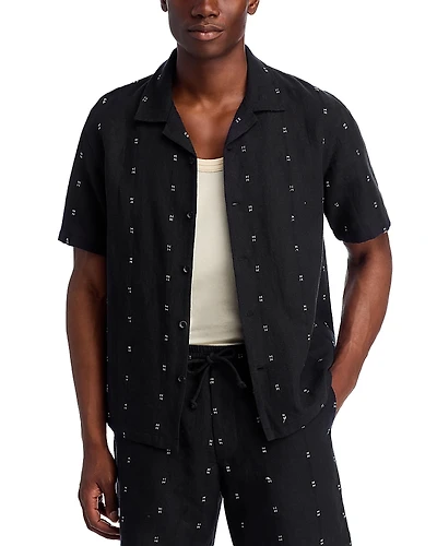 rag & bone Avery Embroidered Linen Shirt