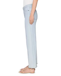 Le Slim Palazzo High Rise Wide Leg Jeans Feather
