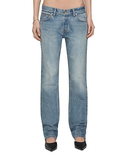 Eb Denim Low Slung Straight Leg Jeans