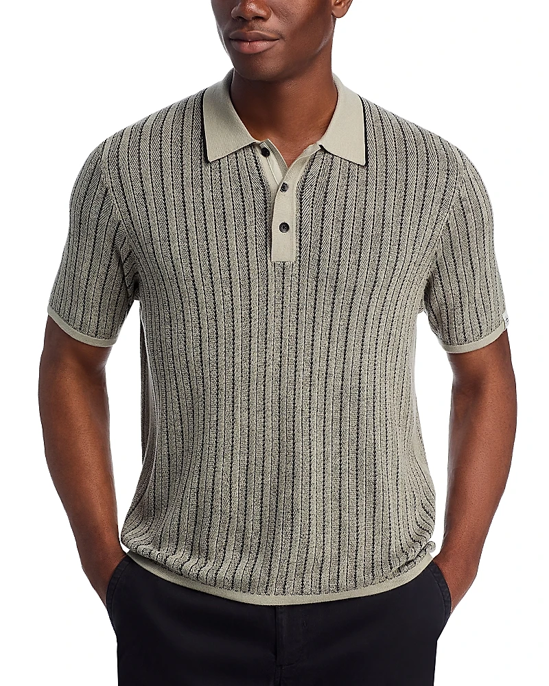 rag & bone Harvey Garment Dyed Polo