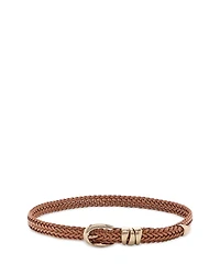 Madewell Women's Triple Keeper Woven Leather Belt