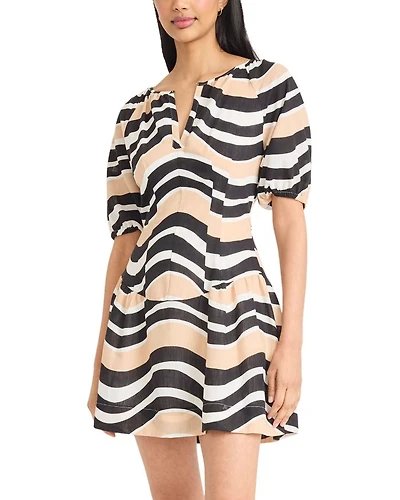 Puff Sleeve Mini Dress