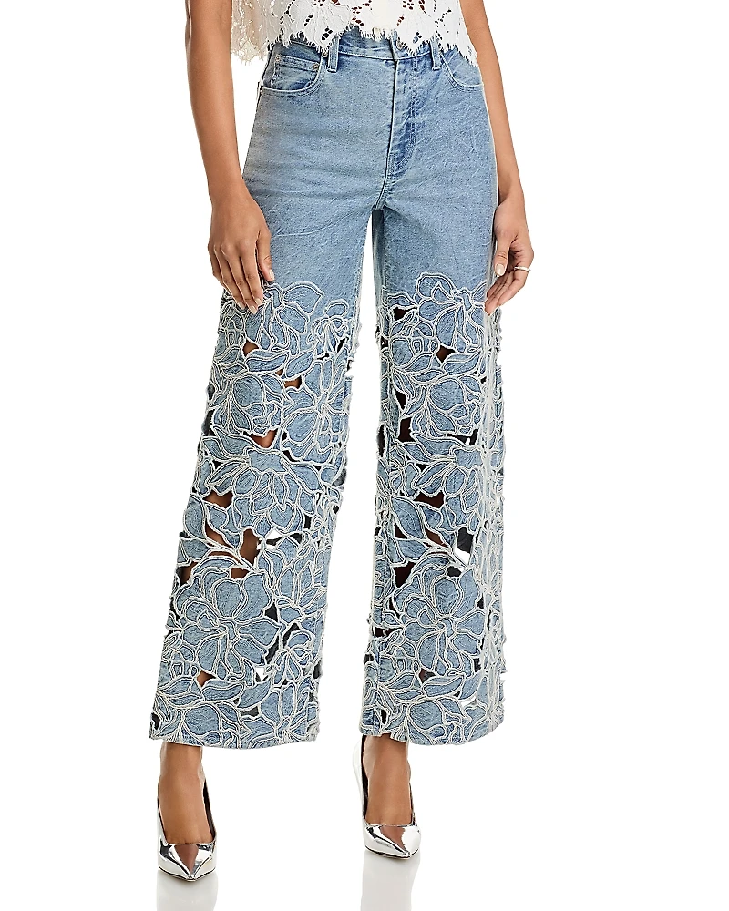 Simkhai Betty High Rise Straight Leg Jeans