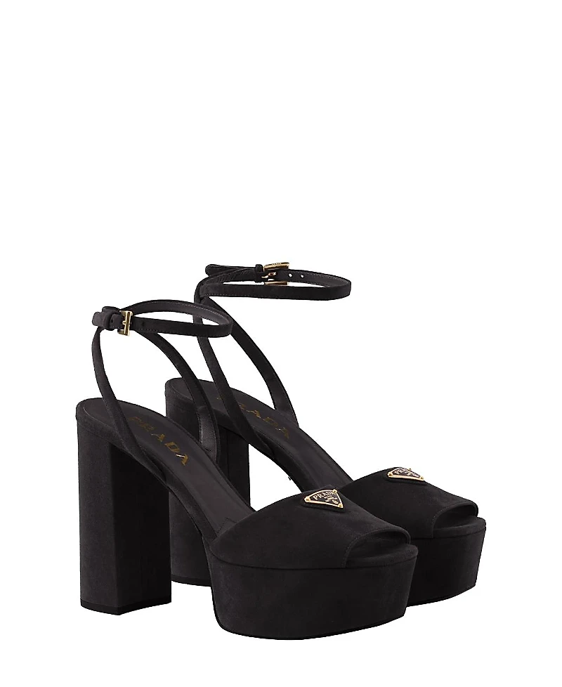Prada Women's Suede Platform Sandals