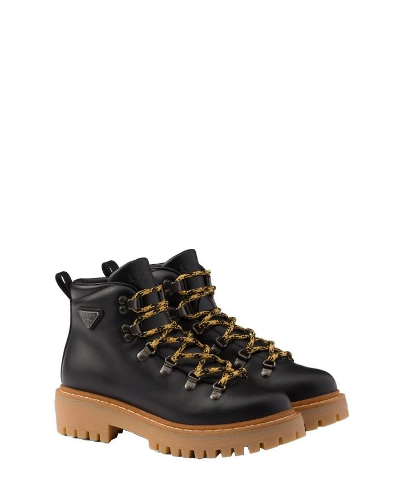 Women's Leather Laced Booties