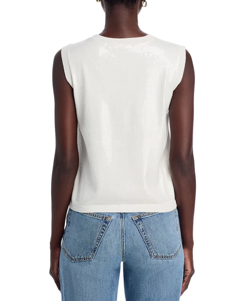 Sequined Knit Top