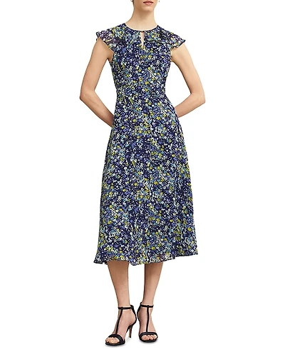 Hobbs London Dawn Ditsy Floral Print Dress