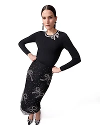 Embellished Midi Skirt