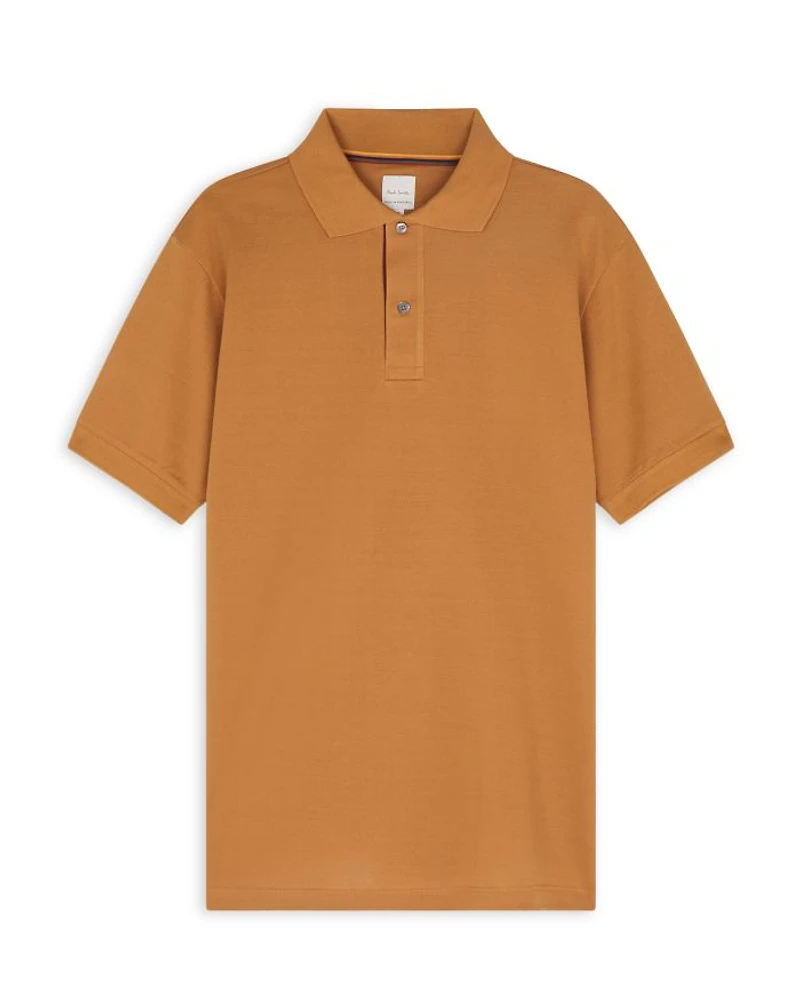 Striped Placket Polo