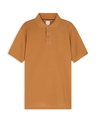 Striped Placket Polo
