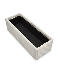 Nima Boucle Storage Bench with Trays