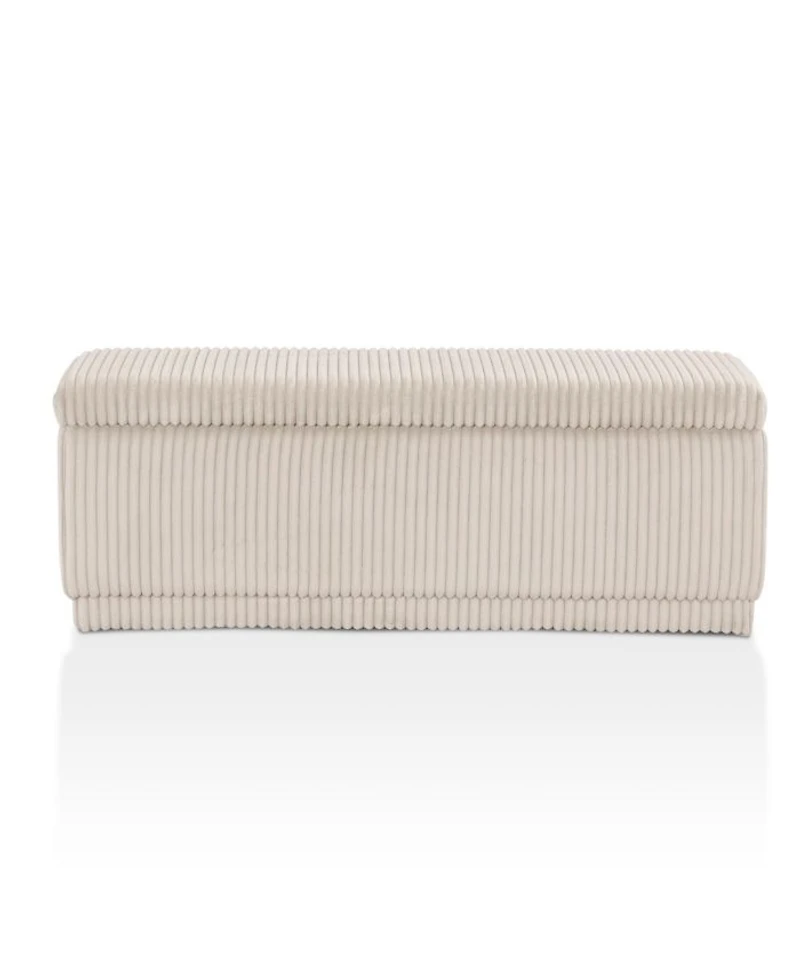 Lyla Chenille Rectangle Storage Bench