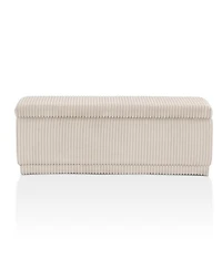 Lyla Chenille Rectangle Storage Bench