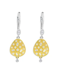 Meira T 14K White & Yellow Gold Diamond Scatter Disc Drop Earrings