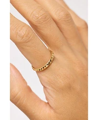 Solid Gold Slim Equinox Ring