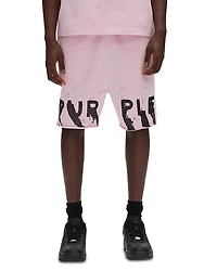 Purple Brand Relaxed Fit Fleece Shorts