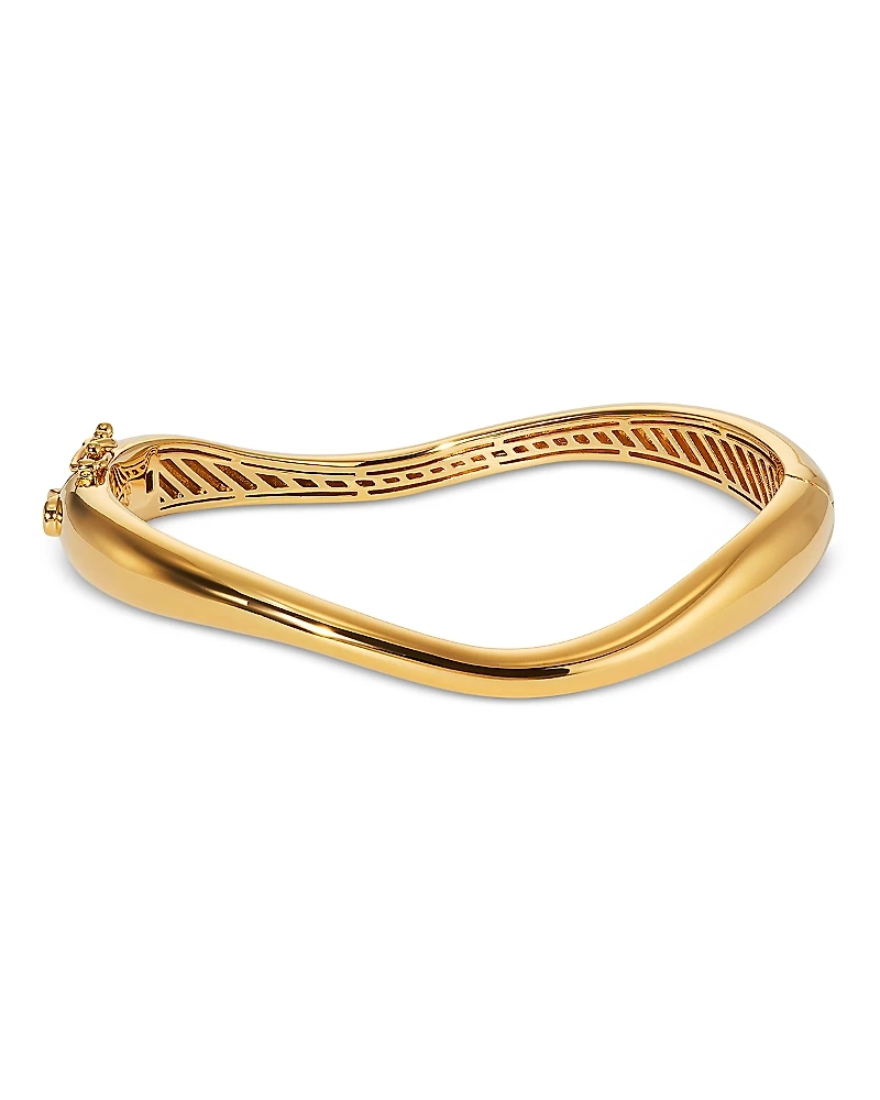 Nadri Alma Wavy Bangle Bracelet