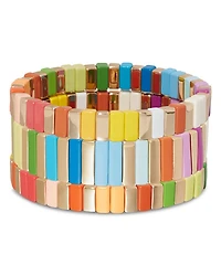 Merry & Bright Multicolor Bead Stretch Bracelet, Set of 3