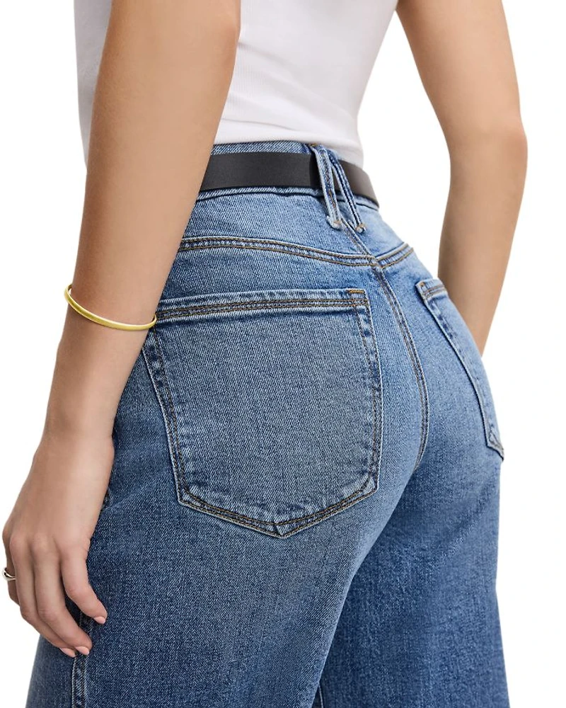 Good Skate Wide Cropped Jeans Indigo978
