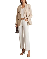 Bella Double Breasted Check Blazer