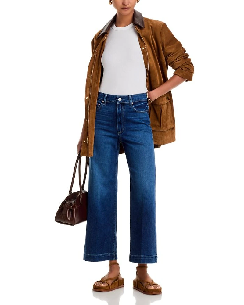 Anessa High Rise Cropped Wide Leg Jeans Kindered