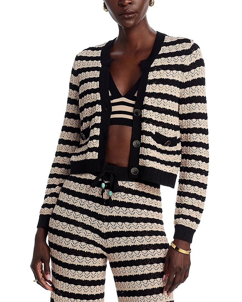 L'Agence Orla V Neck Cardigan