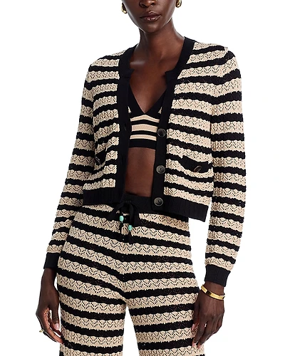 L'Agence Orla V Neck Cardigan