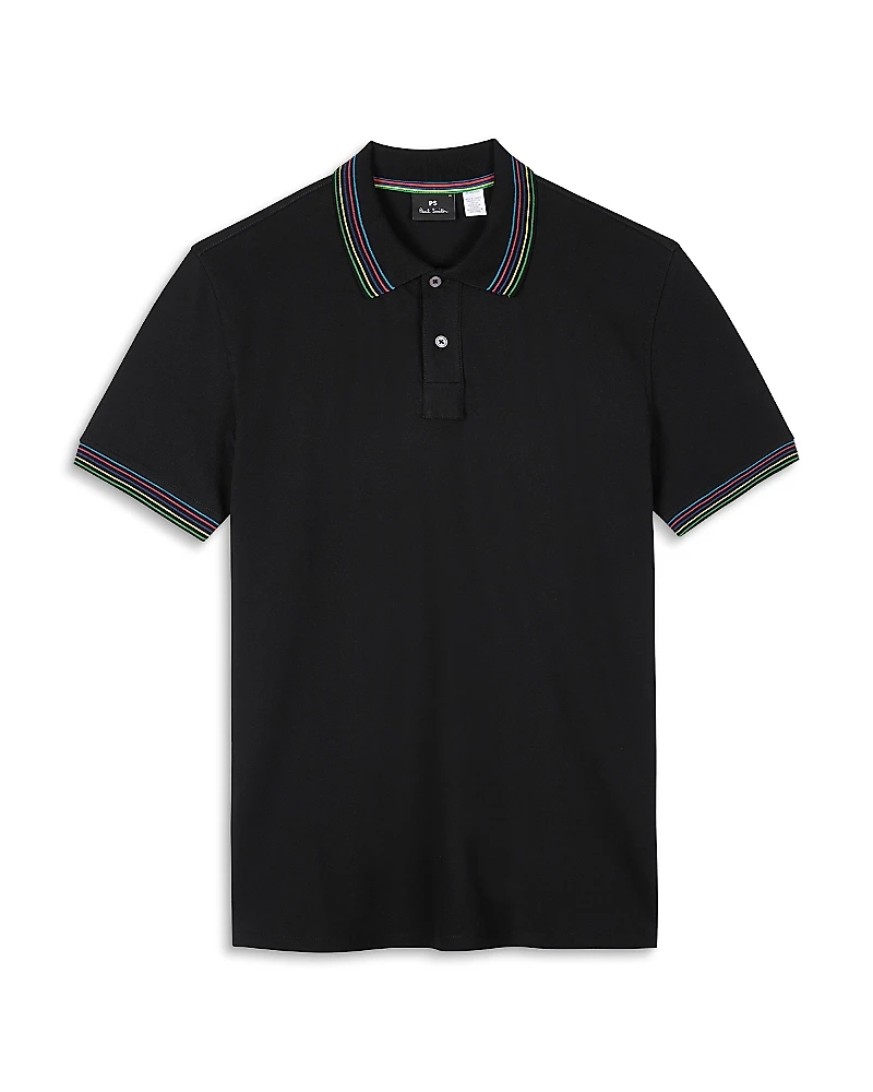 Ps Paul Smith Regular Fit Striped Collar Polo