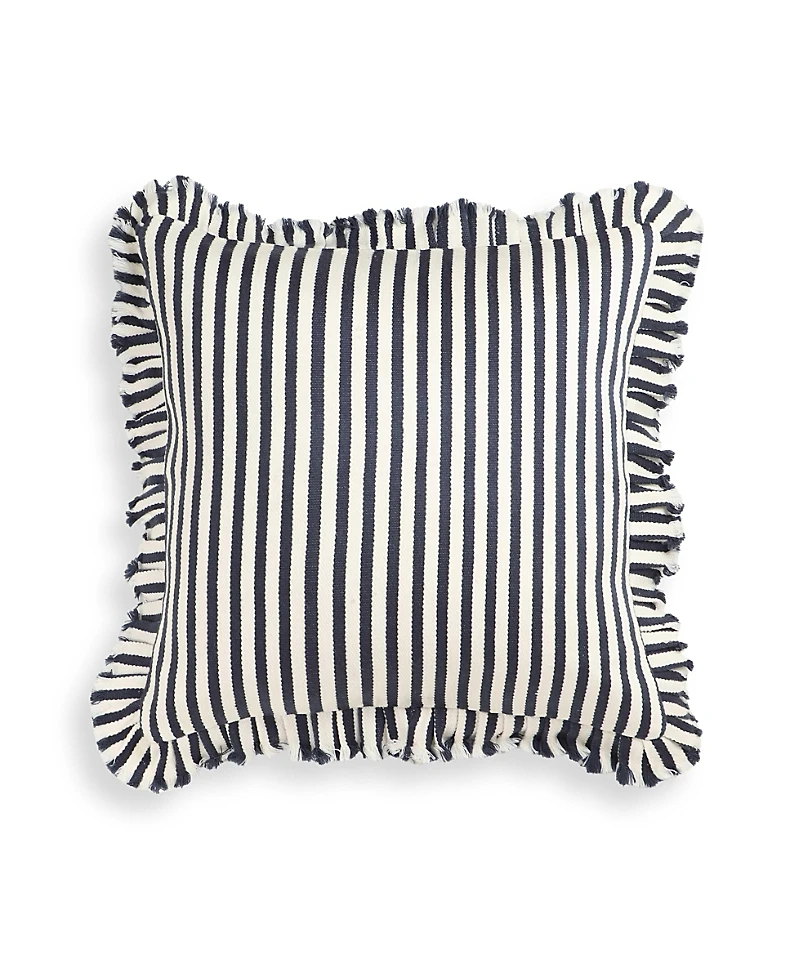 Tov Furniture Alessia Striped Ruffle 20 Square Accent Pillow