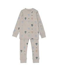 Pouf Baby Boys' Hot Air Balloon Top and Bottom Pajama Set - Little Kid