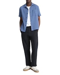 Short Sleeve Button Front Camp Shirt