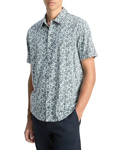 Vince Printed Button Front Shirt
