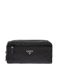 Prada Re-Nylon and Saffiano Leather Travel Pouch